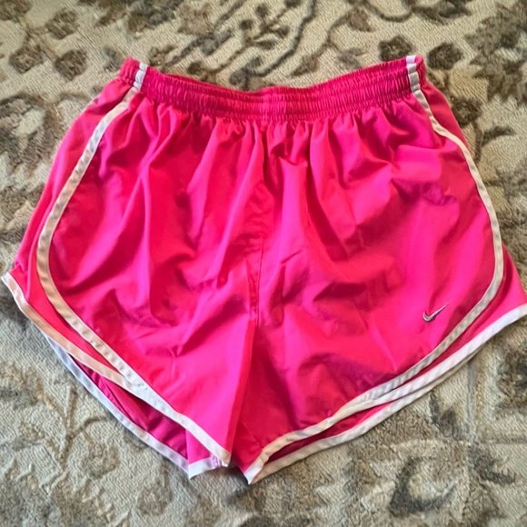 2 pair NIKE dryfit shorts. Bright Pink and purple. Like new condition - Picture 3 of 5